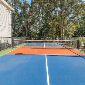 Get your workout on Pickleball courts and landscaping