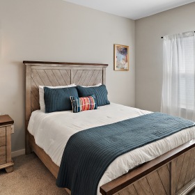 Beautiful bedrooms to fit every need Bedroom with natural lighting and high ceilings